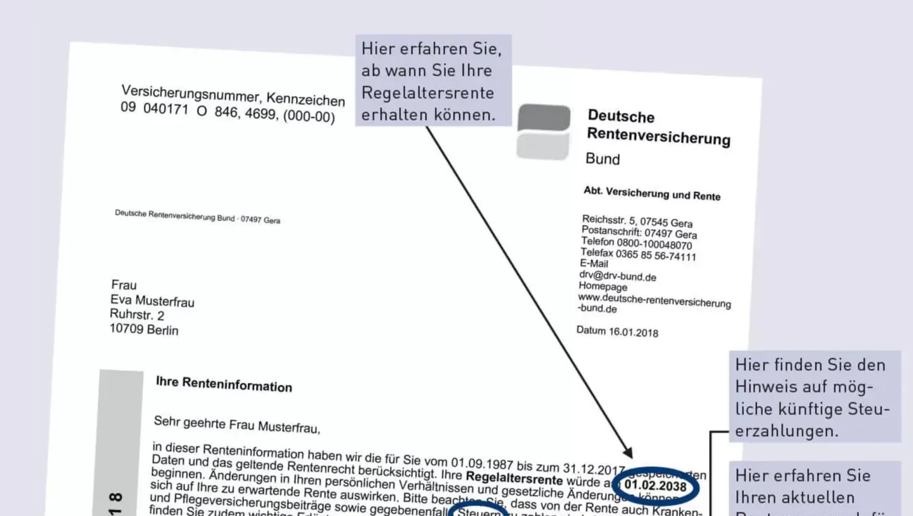 Renteninformation kommt per Post – das steht im Schreiben Renteninformation kommt per Post – das steht im Schreiben
